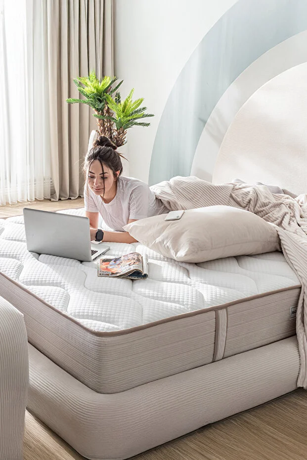 3 LEGOM YATAK BAZA BAŞLIK SET YIKANABİLİR ORTOPEDİK TORBA YAYLI 10 YIL GARANTİLİ 120x200